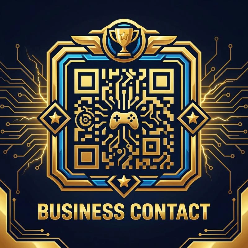 黄色仓库商务二维码